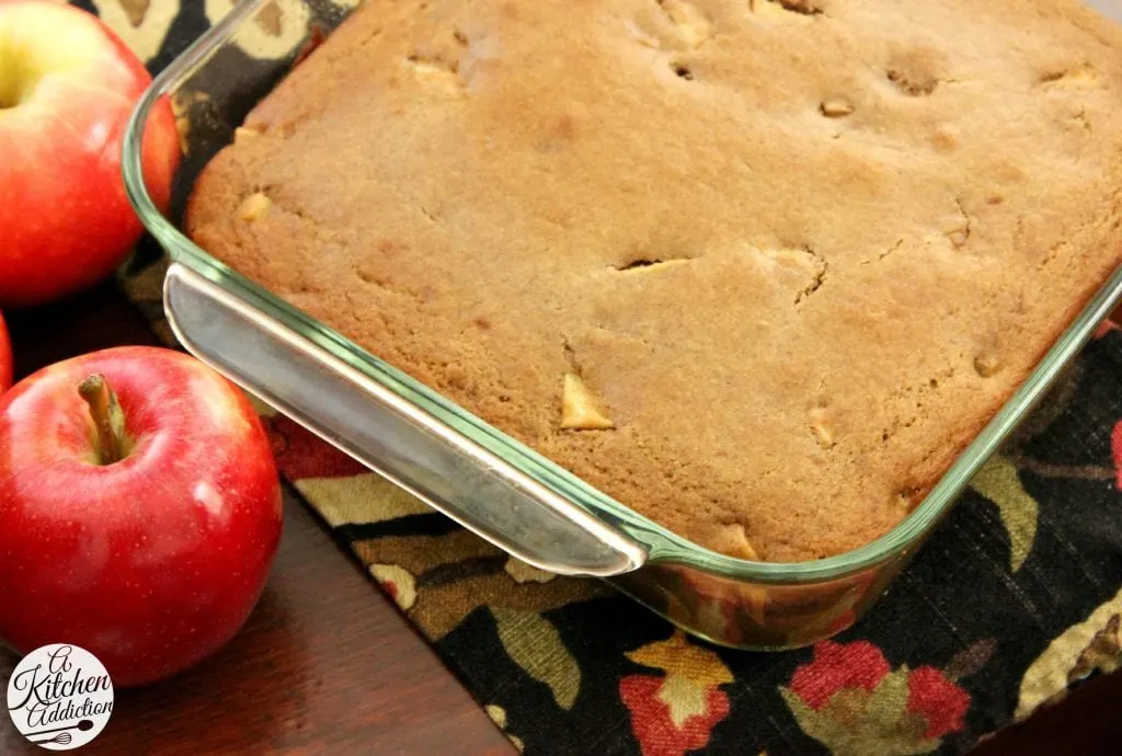 Glazed Brown Butter Apple Yogurt Cake l www.a-kitchen-addiction.com