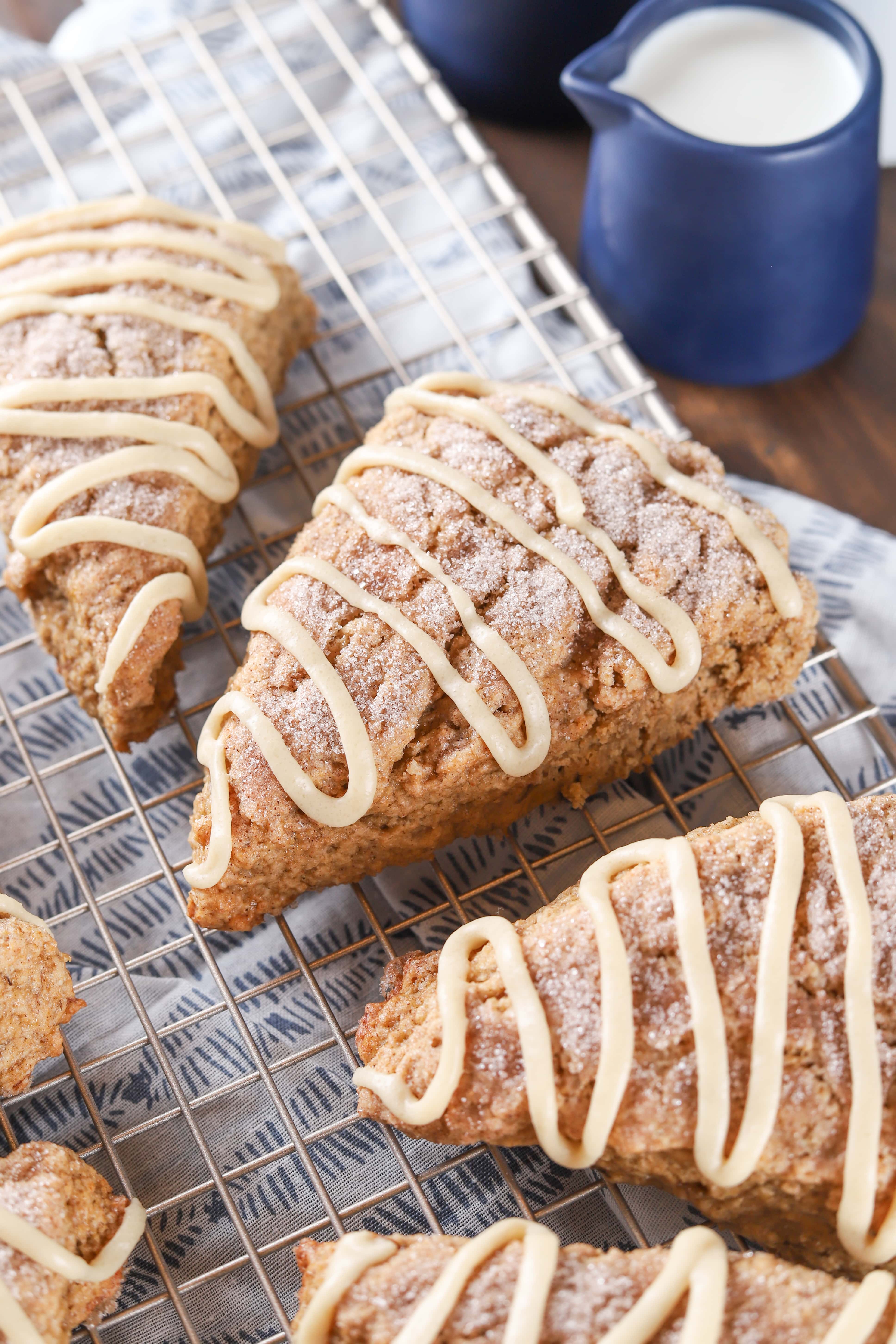 Glazed Banana Bread Scones Recipe