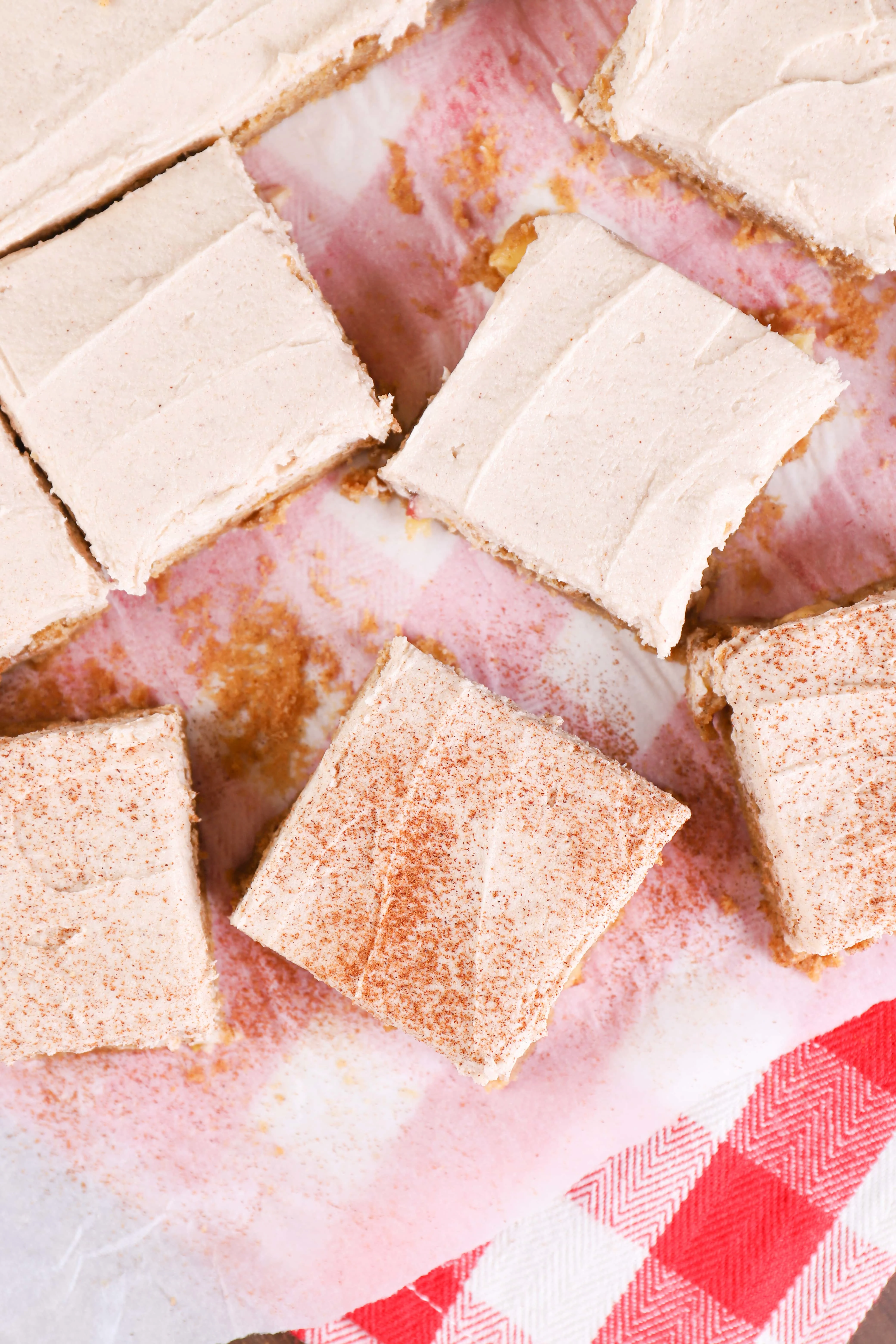 Frosted Apple Blondies Recipe from A Kitchen Addiction