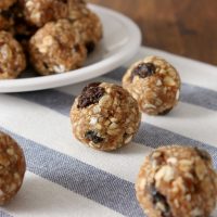 Oatmeal Raisin Cookie Granola Bites