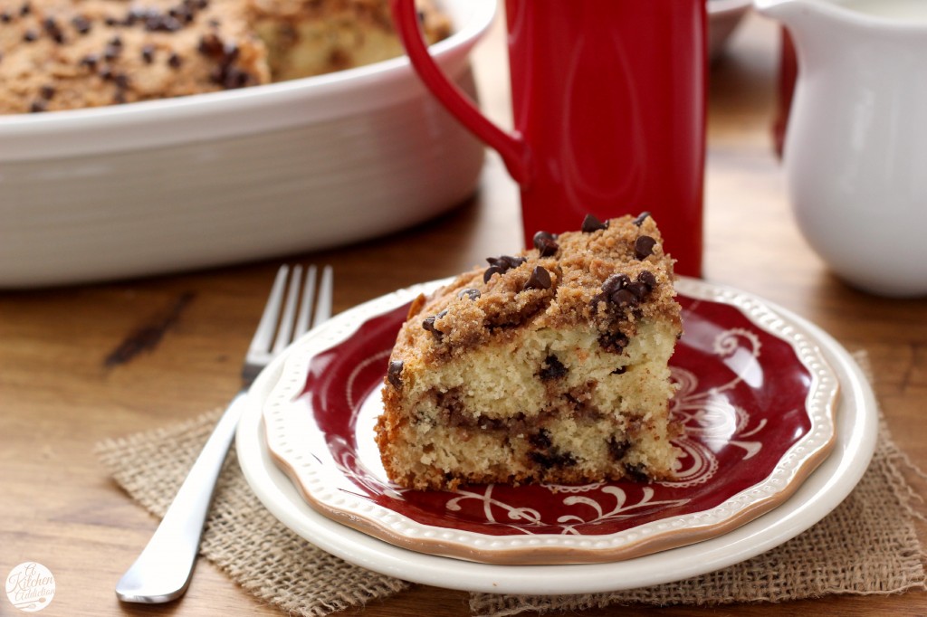 Chocolate Chip Coffee Cake Recipe l www.a-kitchen-addiction.com