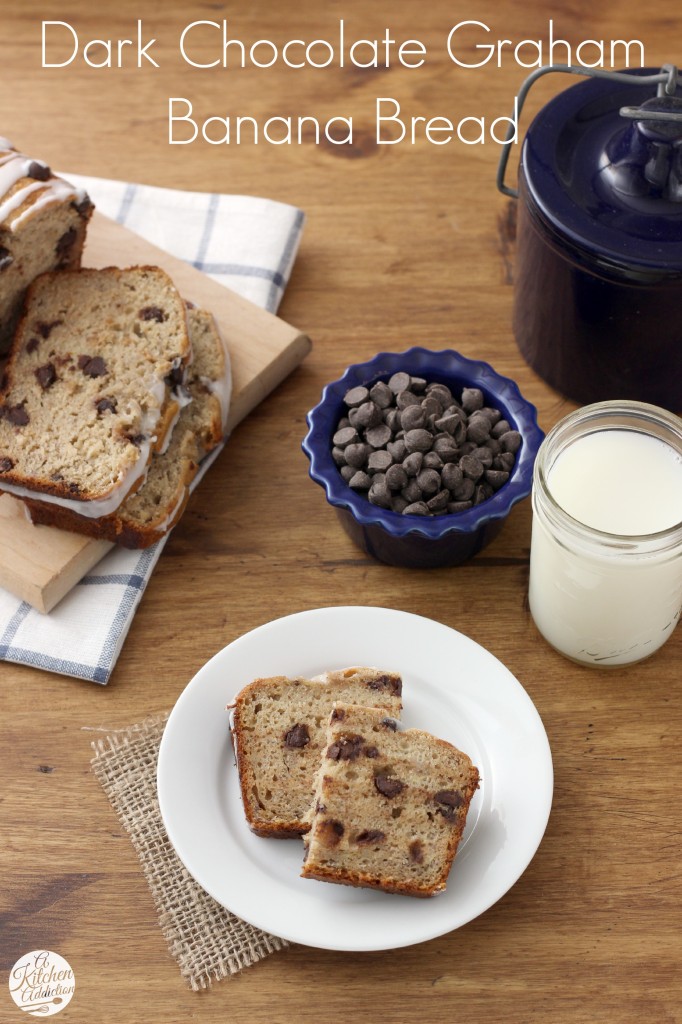 Dark Chocolate Chip Graham Bread Recipe l www.a-kitchen-addiction.com