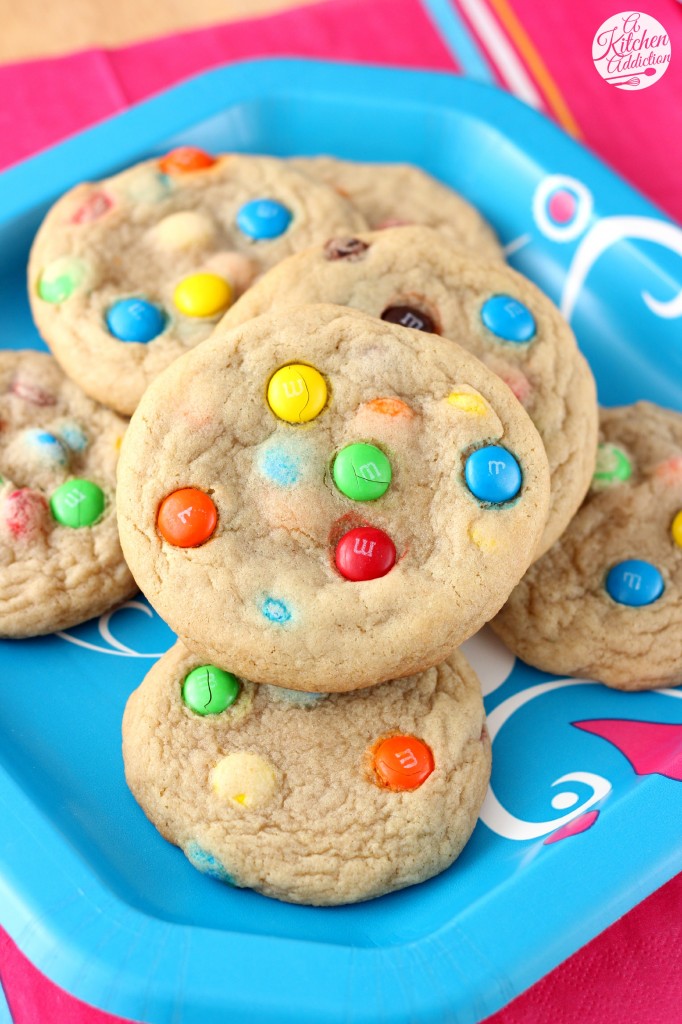 M&M Cookie Sundaes l www.a-kitchen-addiction.com