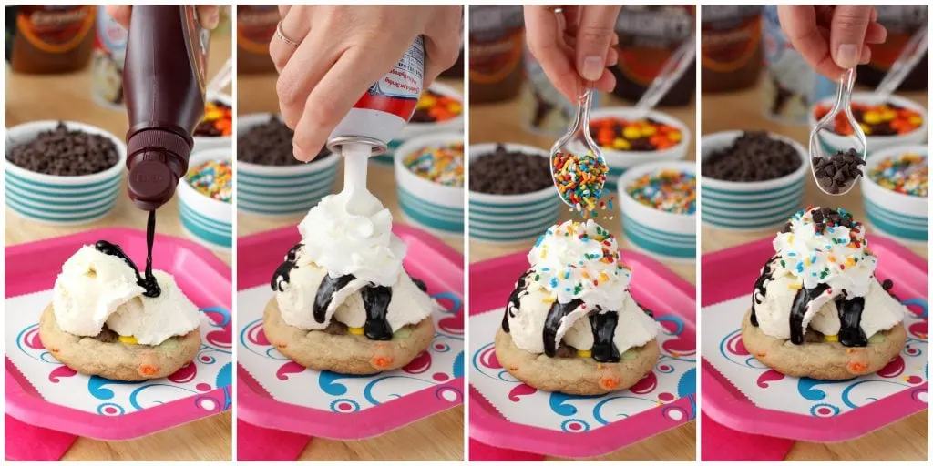 M&M Cookie Sundae Bar l www.a-kitchen-addiction.com