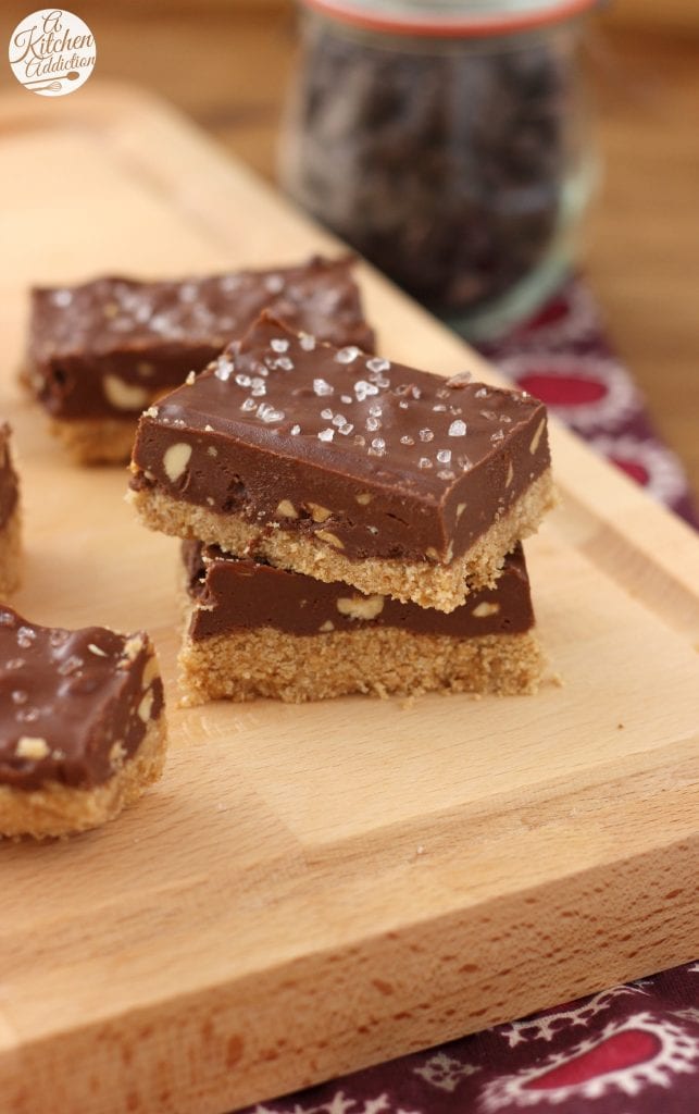 Easy No-Bake Salted Chocolate Peanut Butter Bars