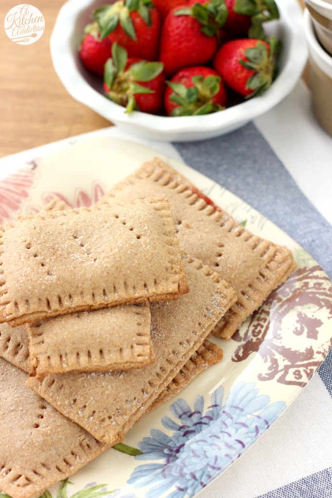 Strawberry Graham Toaster Pastries Breakfast Recipe (100% Whole Wheat) - A Kitchen Addiction