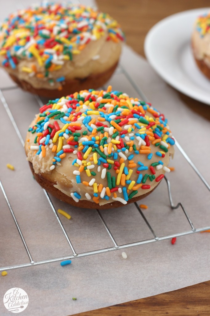 Baked Chocolate Chip Donuts Recipe from A Kitchen Addiction