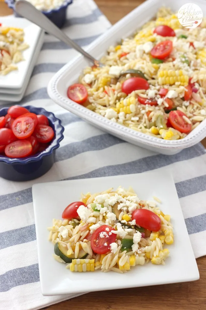 Fresh Corn and Tomato Salad Recipe from A Kitchen Addiction