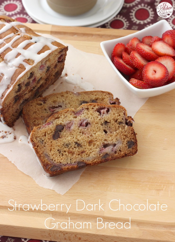 Strawberry Dark Chocolate Chip Graham Bread Recipe from A Kitchen Addiction