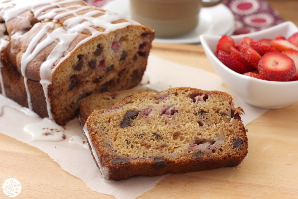 Strawberry Dark Chocolate Chip Graham Bread Recipe from A Kitchen Addiction