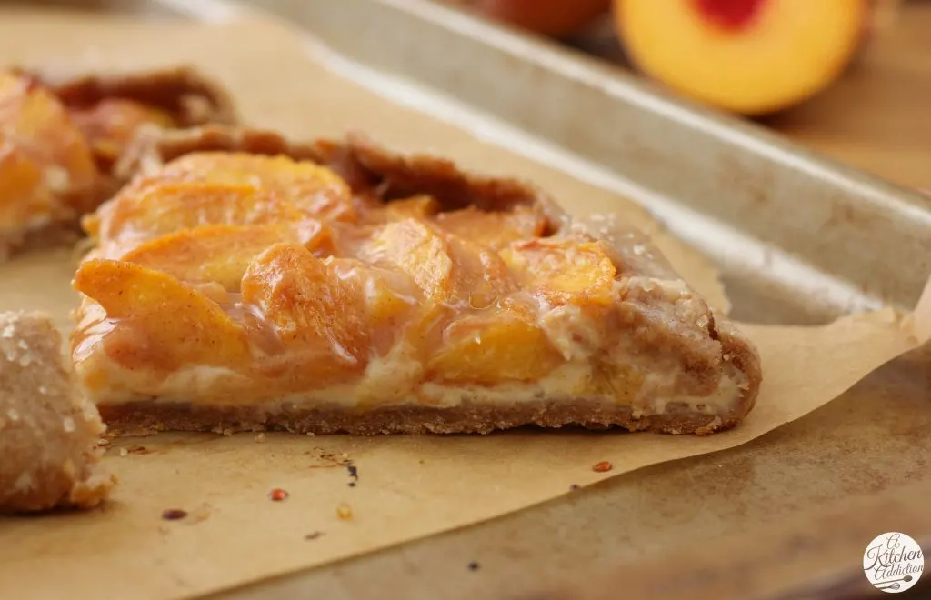 Peaches and Cream Crostata Recipe from A Kitchen Addiction