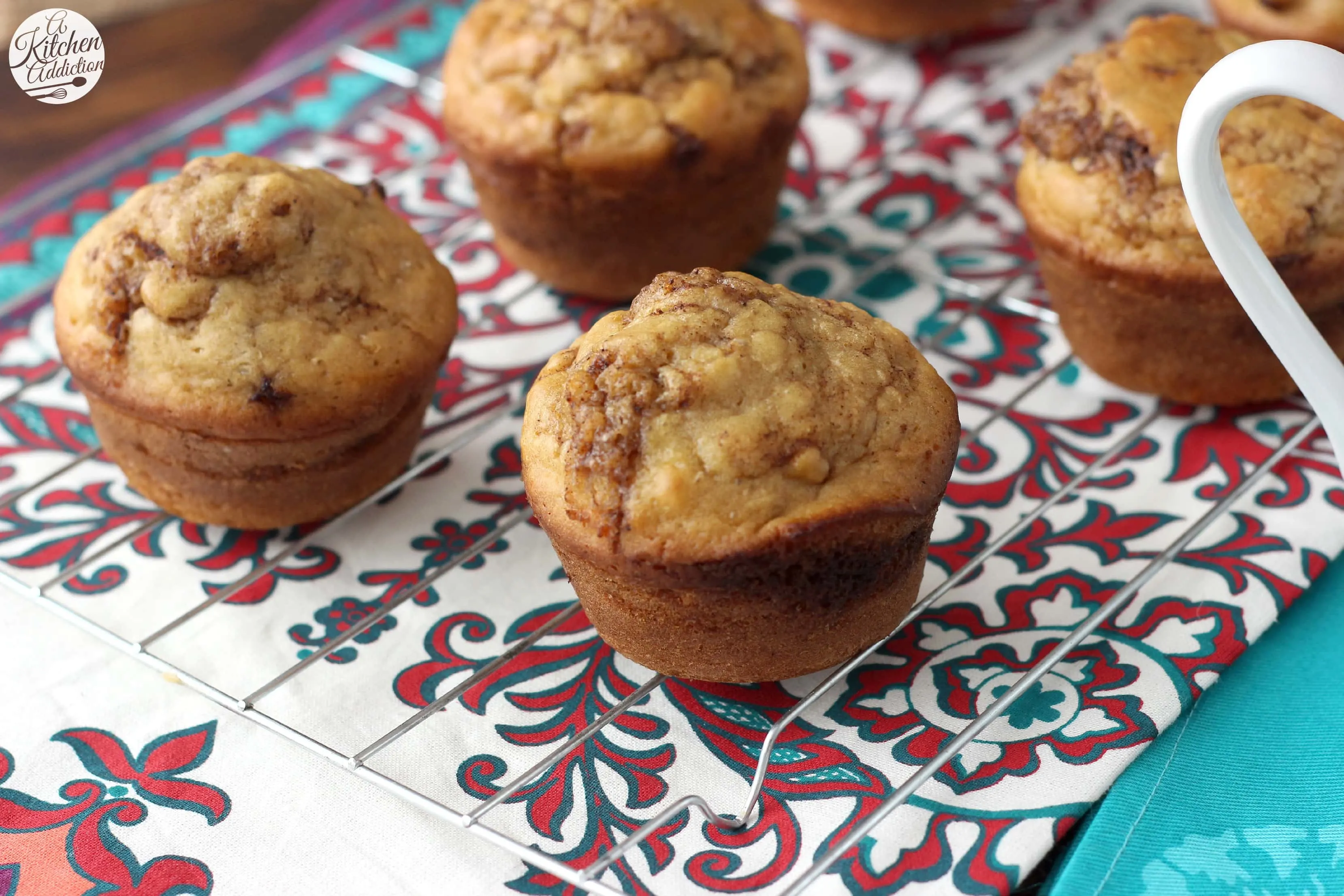 Cinnamon Maple Pancake Muffins Recipe l www.a-kitchen-addiction.com