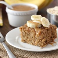 Peanut Butter Banana Bread Baked Oatmeal