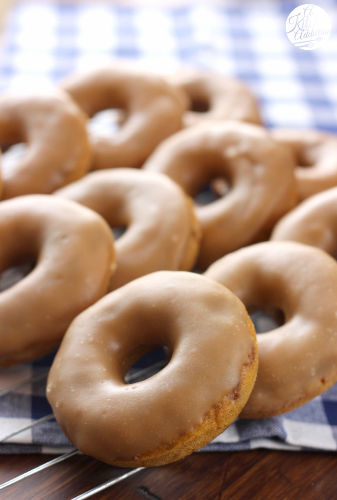 Pumpkin French Toast Donuts Recipe l www.a-kitchen-addiction.com