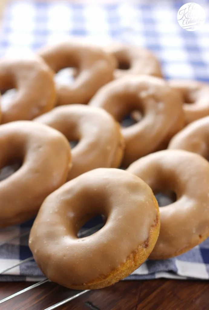 Pumpkin French Toast Donuts Recipe l www.a-kitchen-addiction.com