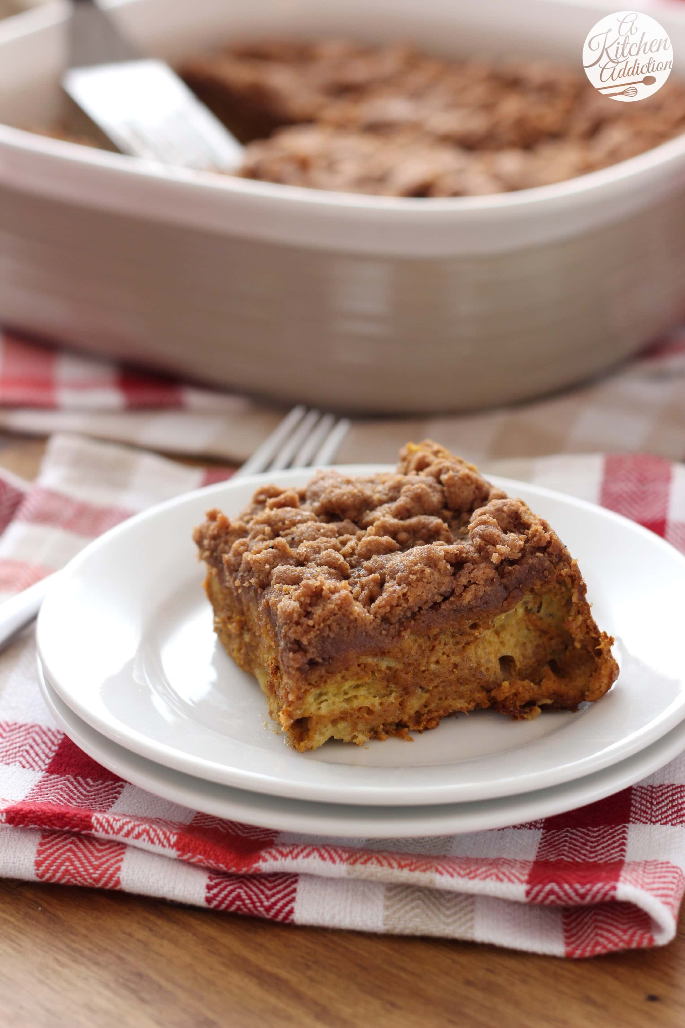 Pumpkin French Toast Bake A Kitchen Addiction