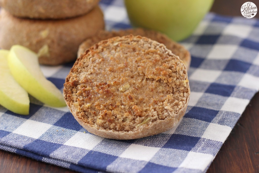 Apple Spice English Muffins Recipe from A Kitchen Addiction