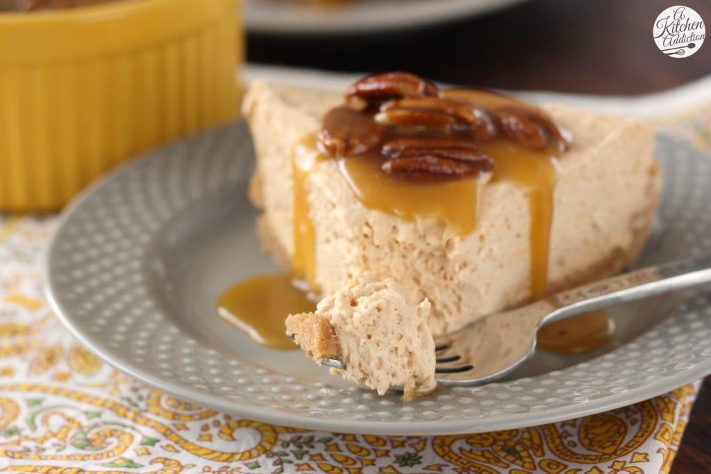 Maple Pumpkin Cheesecake With Pecan Praline Topping A Kitchen Addiction