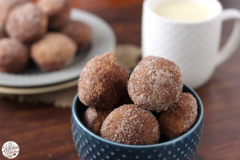 Baked Cinnamon Sugar Donut Muffins l www.a-kitchen-addiction.com