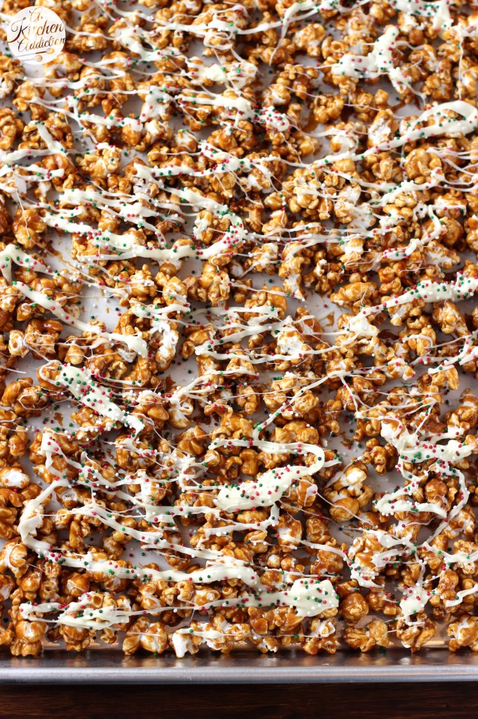 Gingerbread Caramel Corn Recipe from A Kitchen Addiction