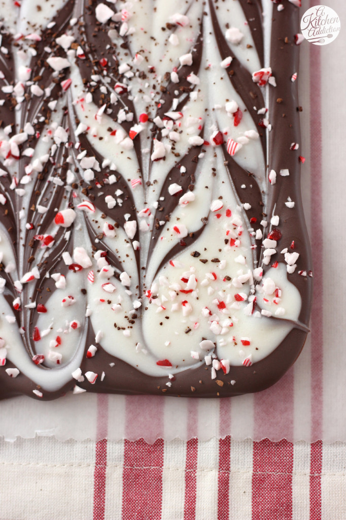 4 Ingredient Peppermint Mocha Bark l www.a-kitchen-addiction.com