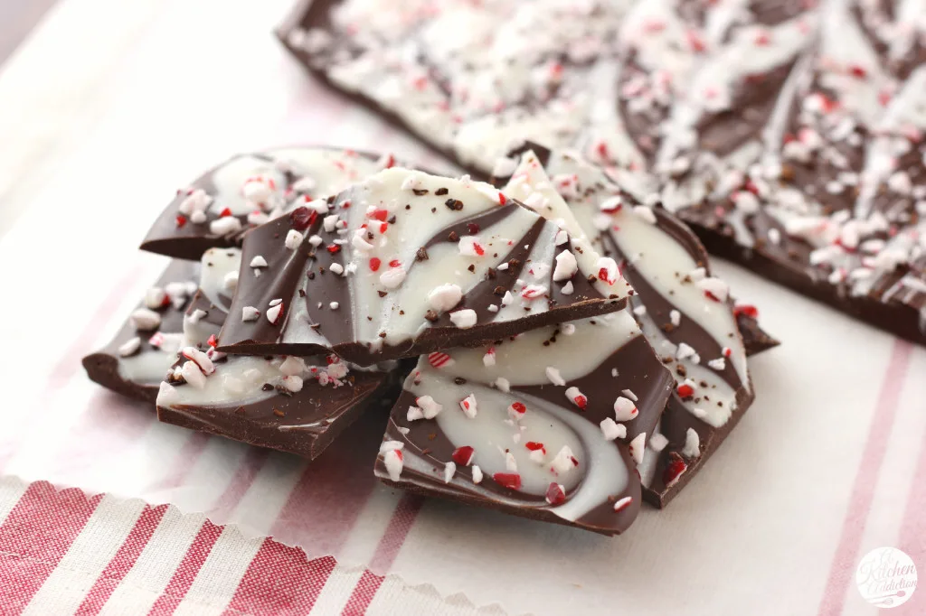 Festive Peppermint Mocha Bark from A Kitchen Addiction