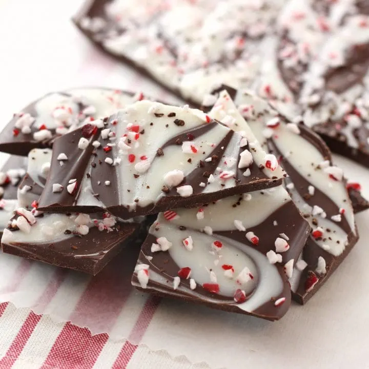 Festive Peppermint Mocha Bark from A Kitchen Addiction