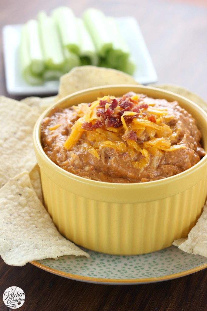 Slow Cooker Barbecue Chicken Bacon Dip Recipe from A Kitchen Addiction