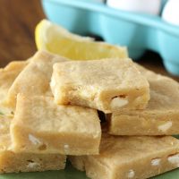 White Chocolate Lemon Blondies