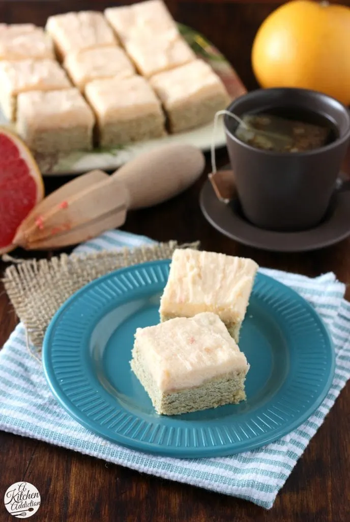 Snickerdoodle Cookie Bars with Grapefruit Buttercream Recipe from A Kitchen Addiction