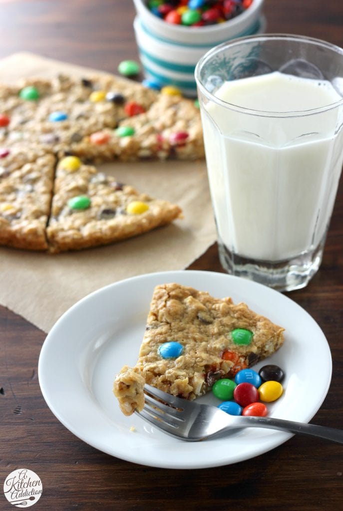 Healthier Granola Cookie Wedges from A Kitchen Addiction