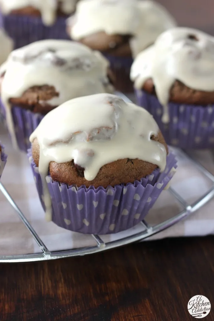 Mocha Chip Muffins Recipe l www.a-kitchen-addiction.com