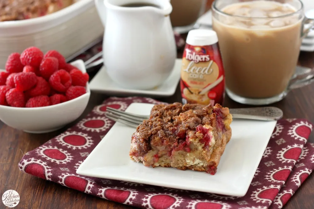 Raspberries and Cream French Toast Bake l www.a-kitchen-addiction.com #MyIcedCafe