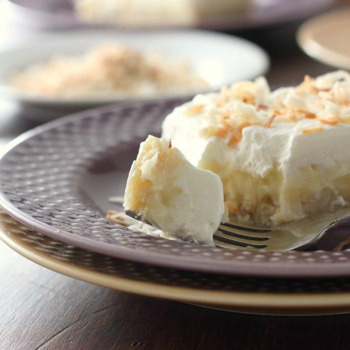 Coconut Cream Pie Bars l www.a-kitchen-addiction.com