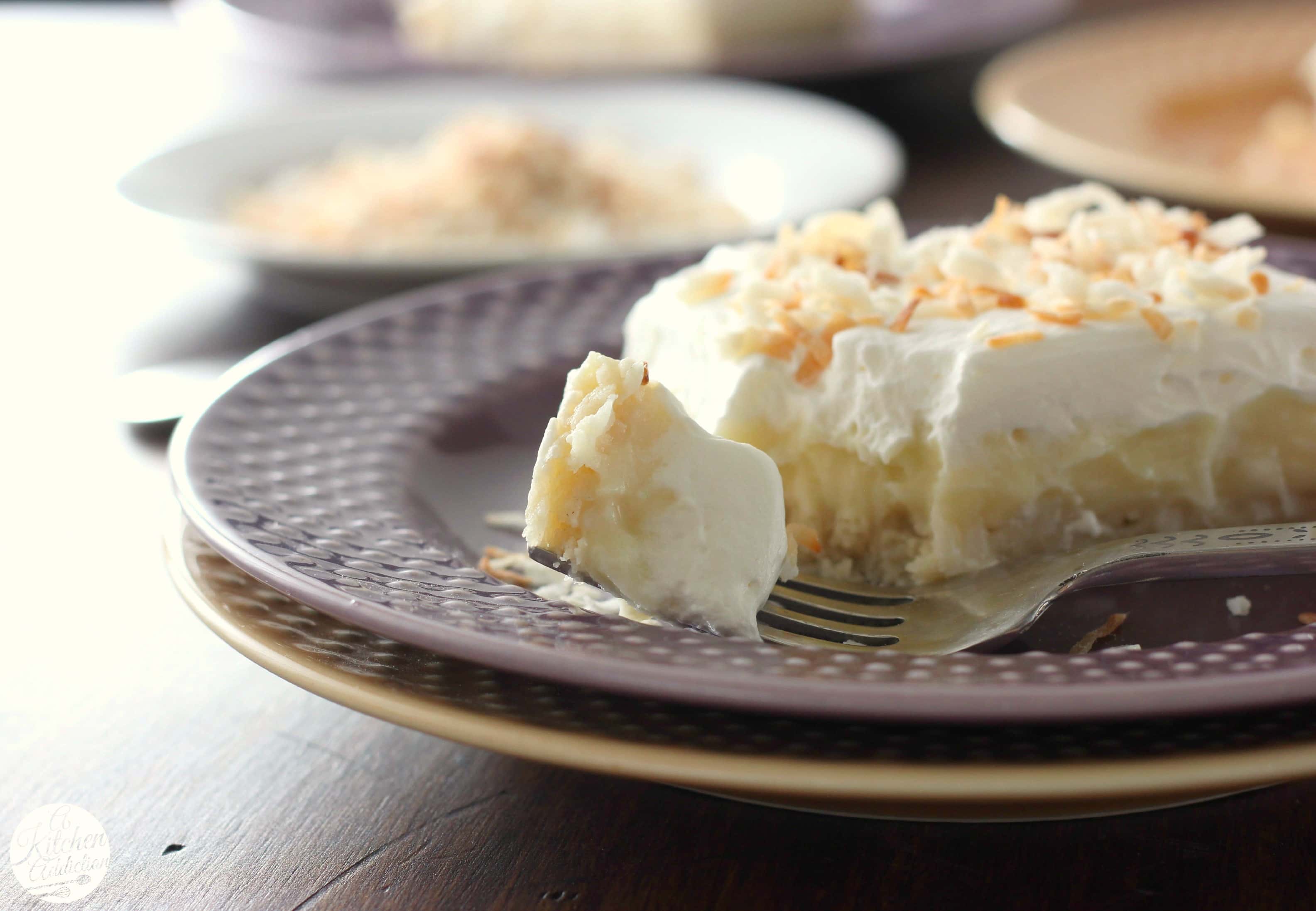 Coconut Cream Pie Bars l www.a-kitchen-addiction.com