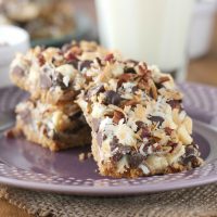 Triple Chocolate Seven Layer Bars