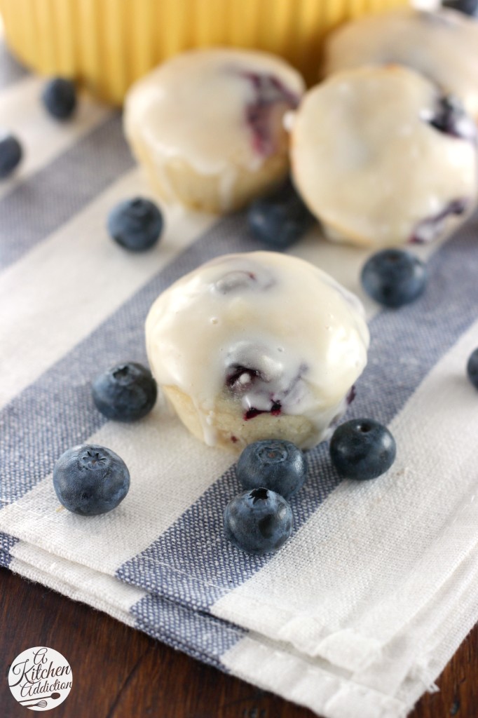 Blueberry Lemon Donut Muffins l www.a-kitchen-addiction.com