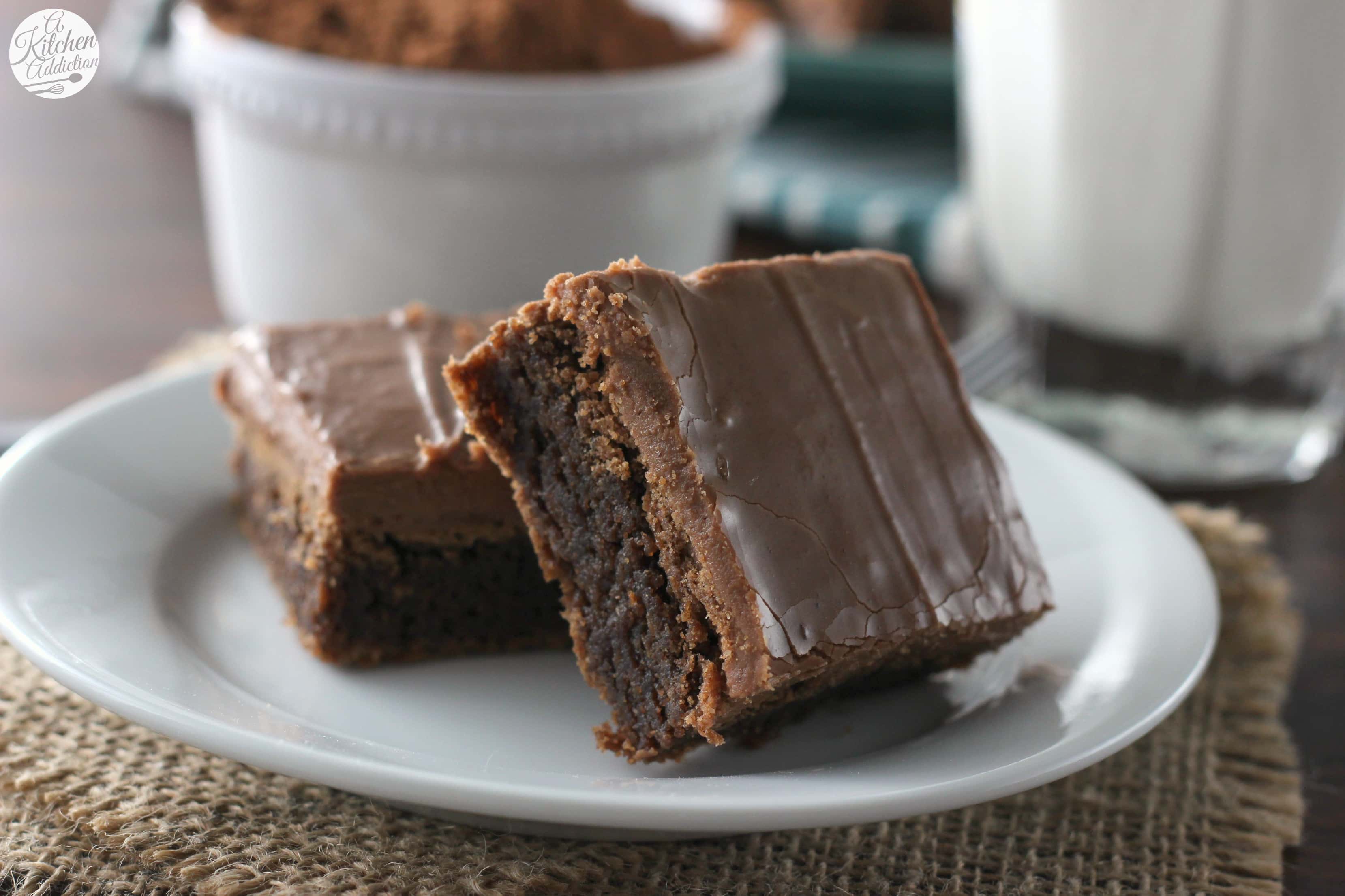 Buttermilk Brownies Recipe from A Kitchen Addiction