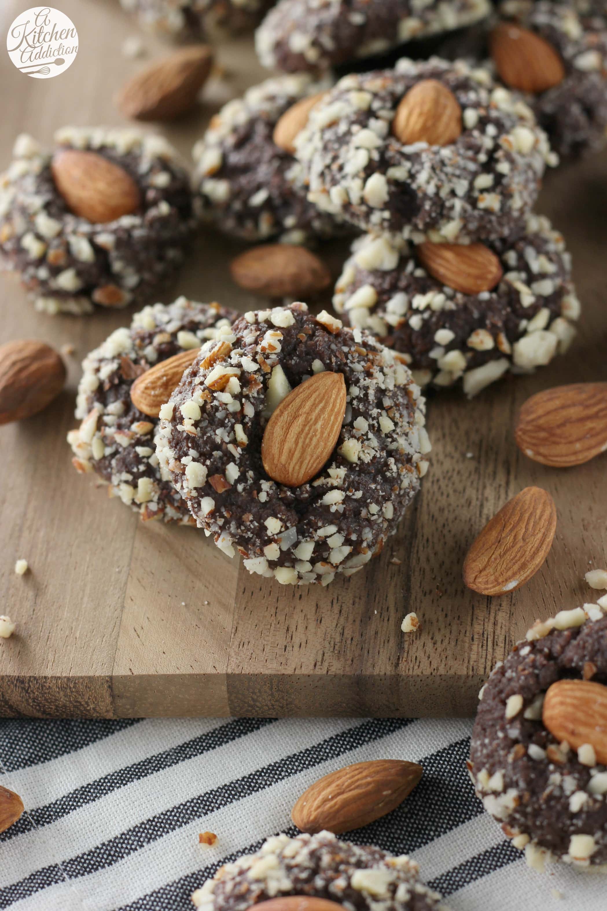 Fudgy Almond Cookies - A Kitchen Addiction