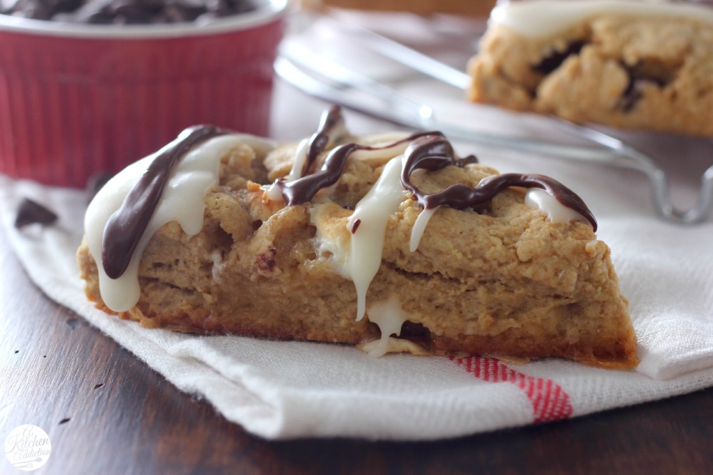 Peanut Butter Smores Scones Recipe l www.a-kitchen-addiction.com