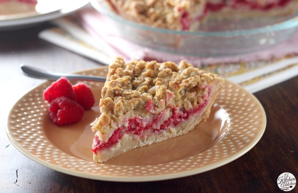 Raspberry Custard Pie l www.a-kitchen-addiction.com