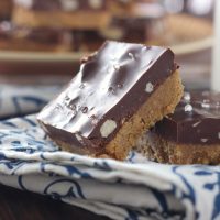 Salted Chocolate Almond Butter Bars