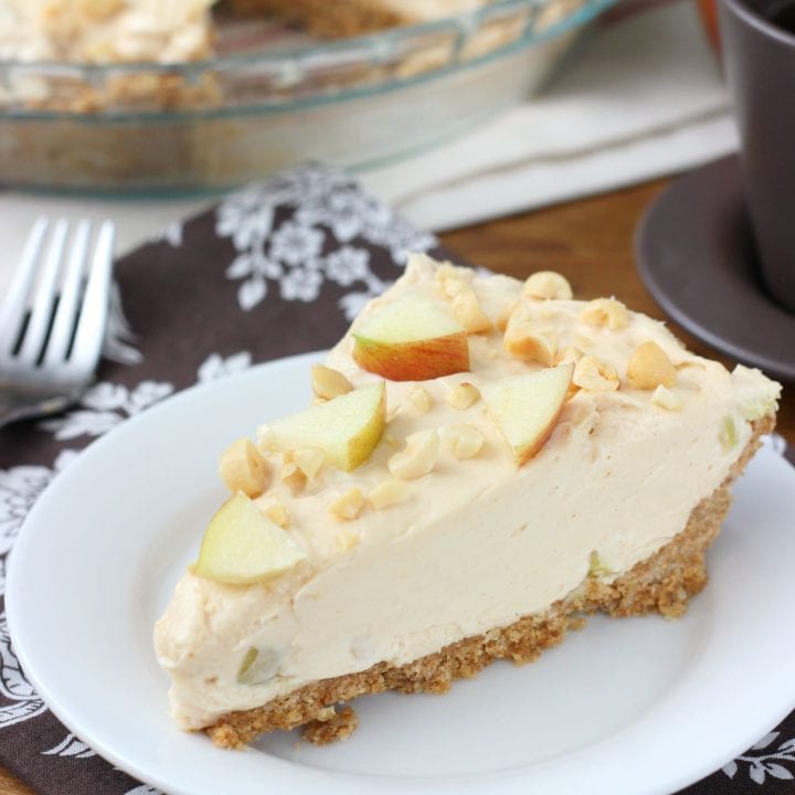 Apple Peanut Butter Oatmeal Cookie Cheesecake Recipe from A Kitchen Addiction