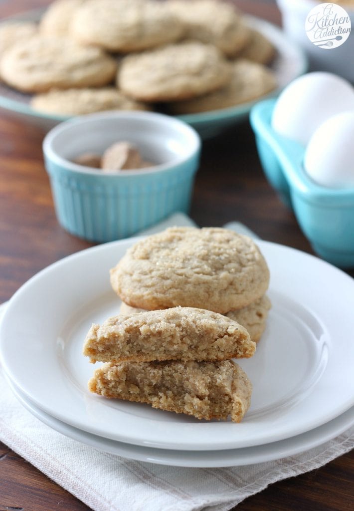 Soft Baked Brown Sugar Maple Nutmeg Cookies Recipe from A Kitchen Addiction