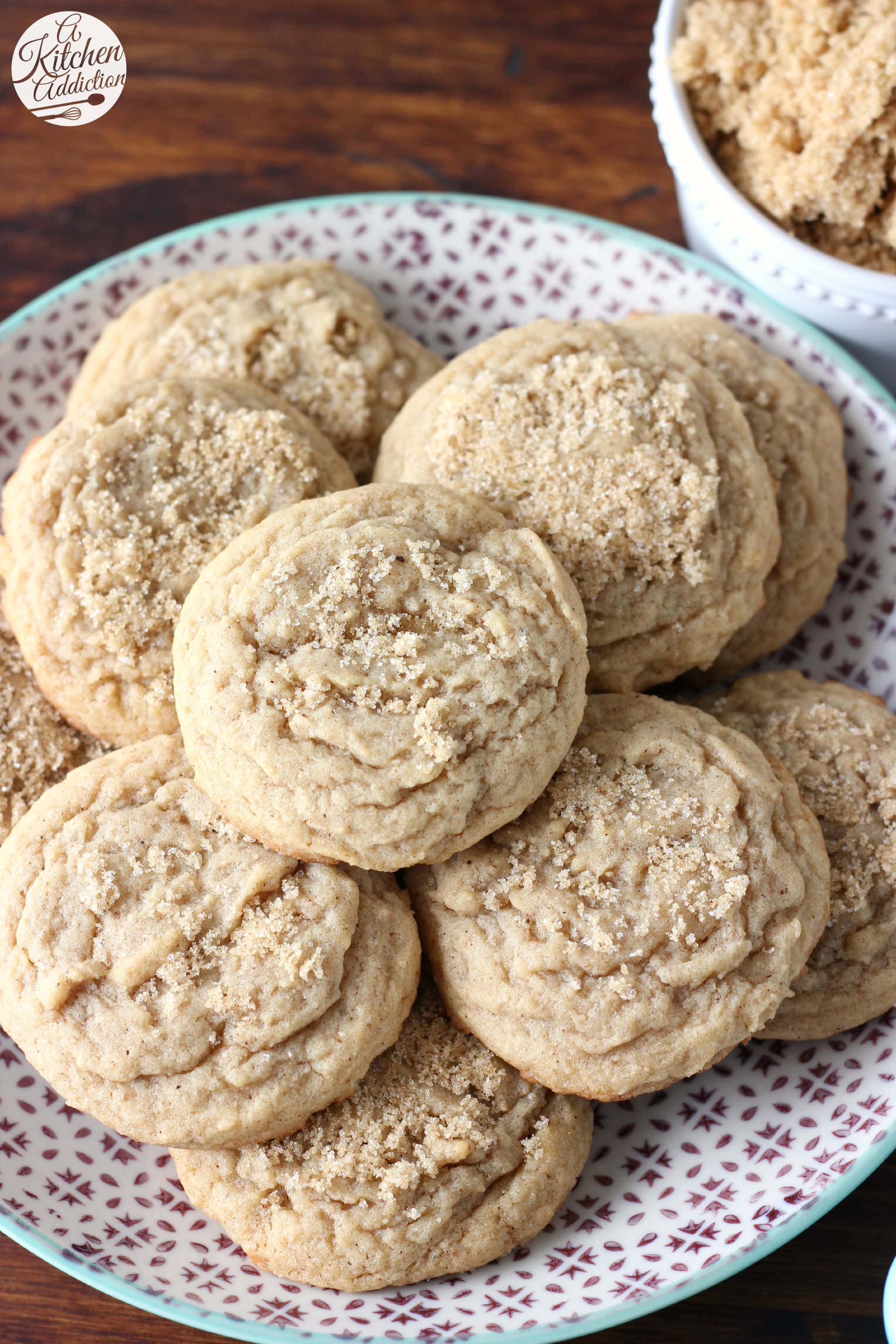 Brown Sugar Maple Nutmeg Cookies from A Kitchen Addiction