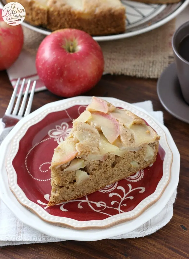 Honey Apple Upside Down Yogurt Cake Recipe from A Kitchen Addiction