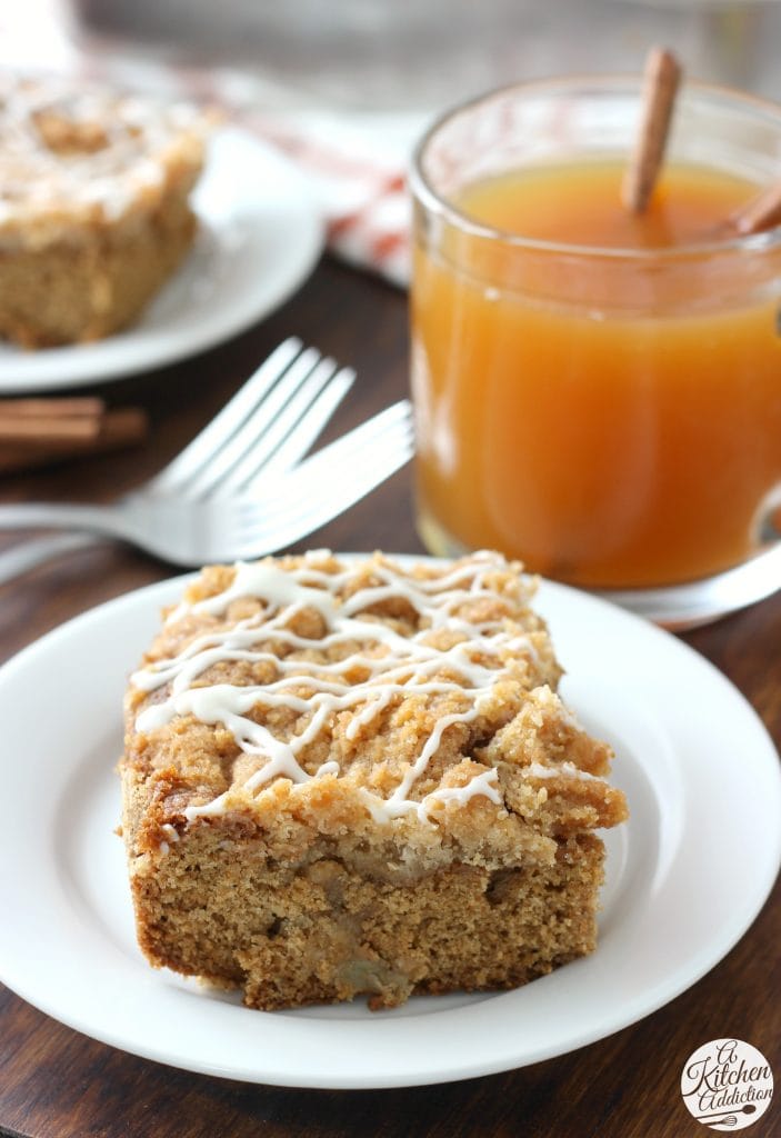 Apple Cider Coffee Cake Recipe from A Kitchen Addiction