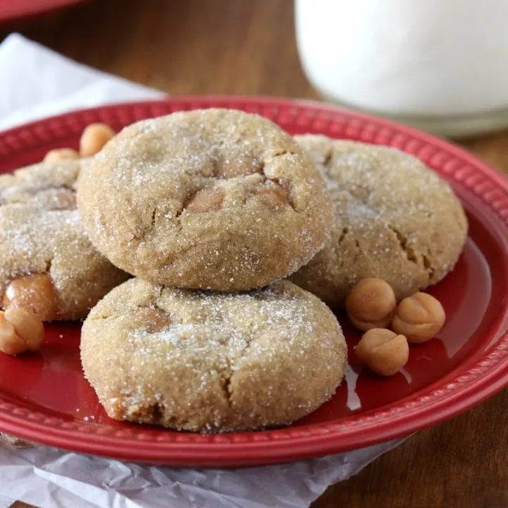 Soft Baked Caramel Ginger Cookies Recipe from A Kitchen Addiction