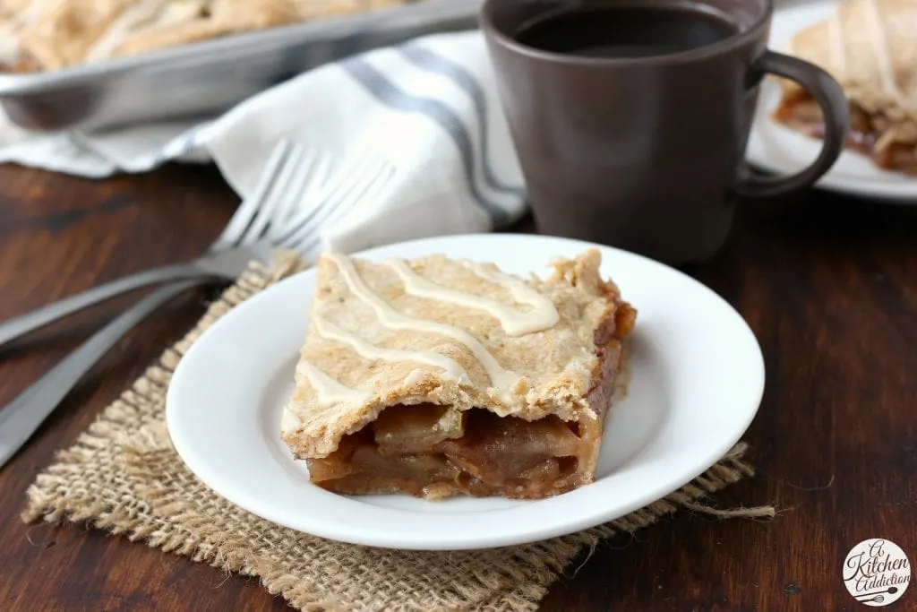 Maple Glazed Apple Pan Recipe from A Kitchen Addiction