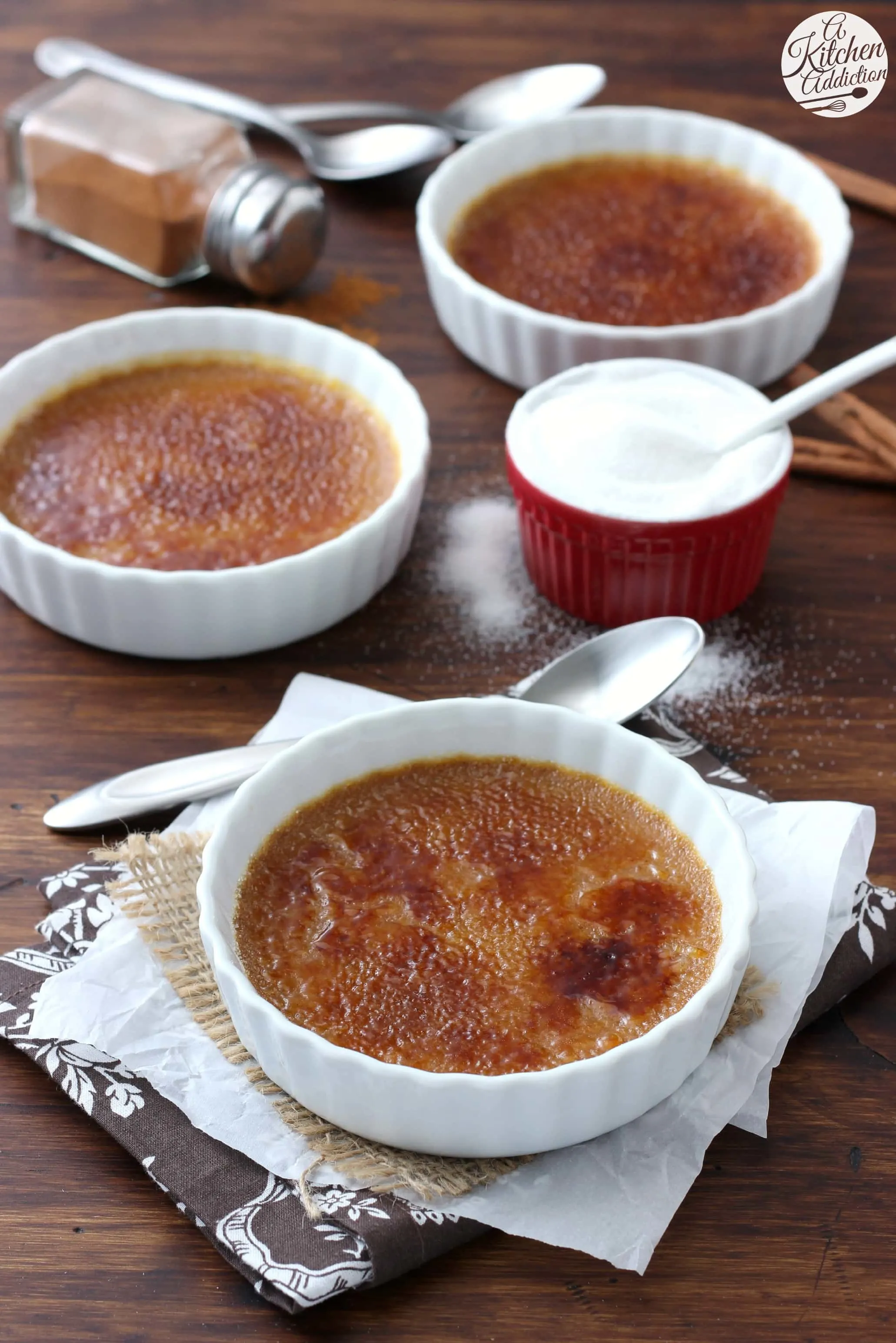 Pumpkin Creme Brulee Recipe from A Kitchen Addiction